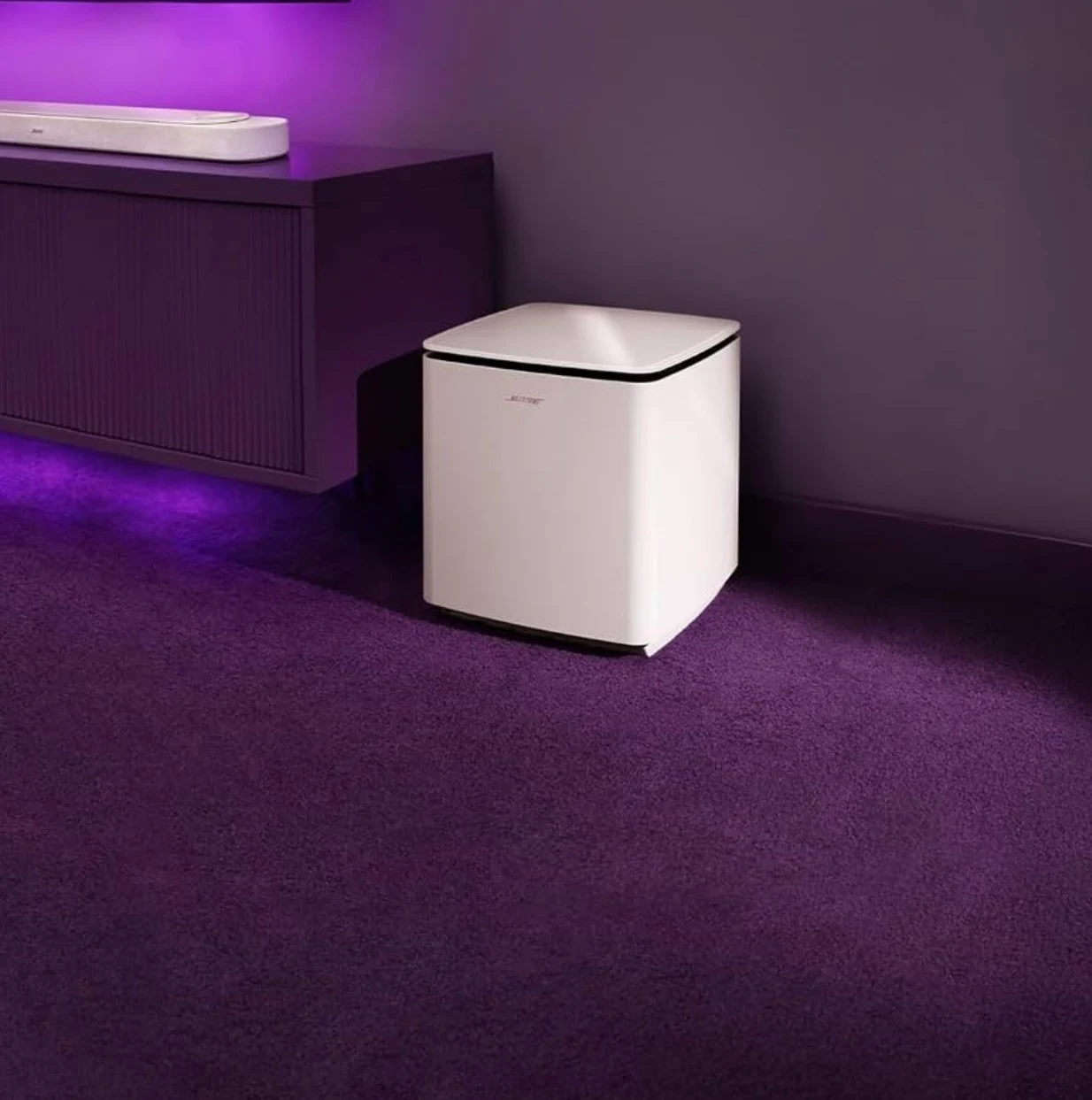 Bose New Lifestyle Ultra Subwoofer, Wireless Home Perfect for Home Theater Systems, Easy Setup, Deep Bass, White Smoke