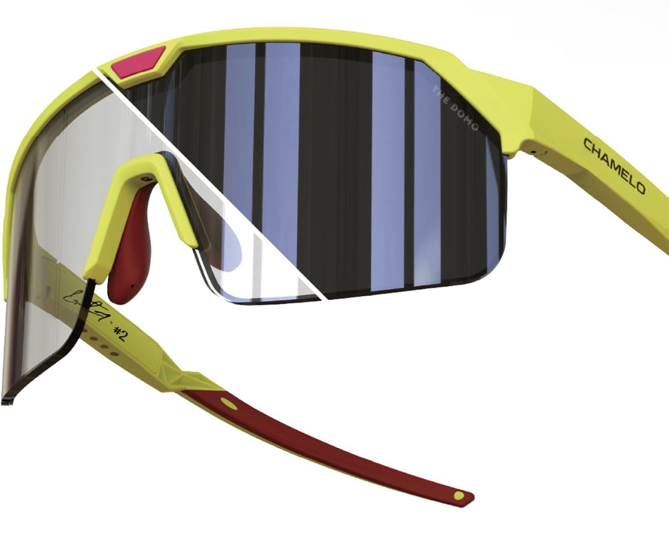 Chamelo Shield Dual-Tint Sports Sunglasses