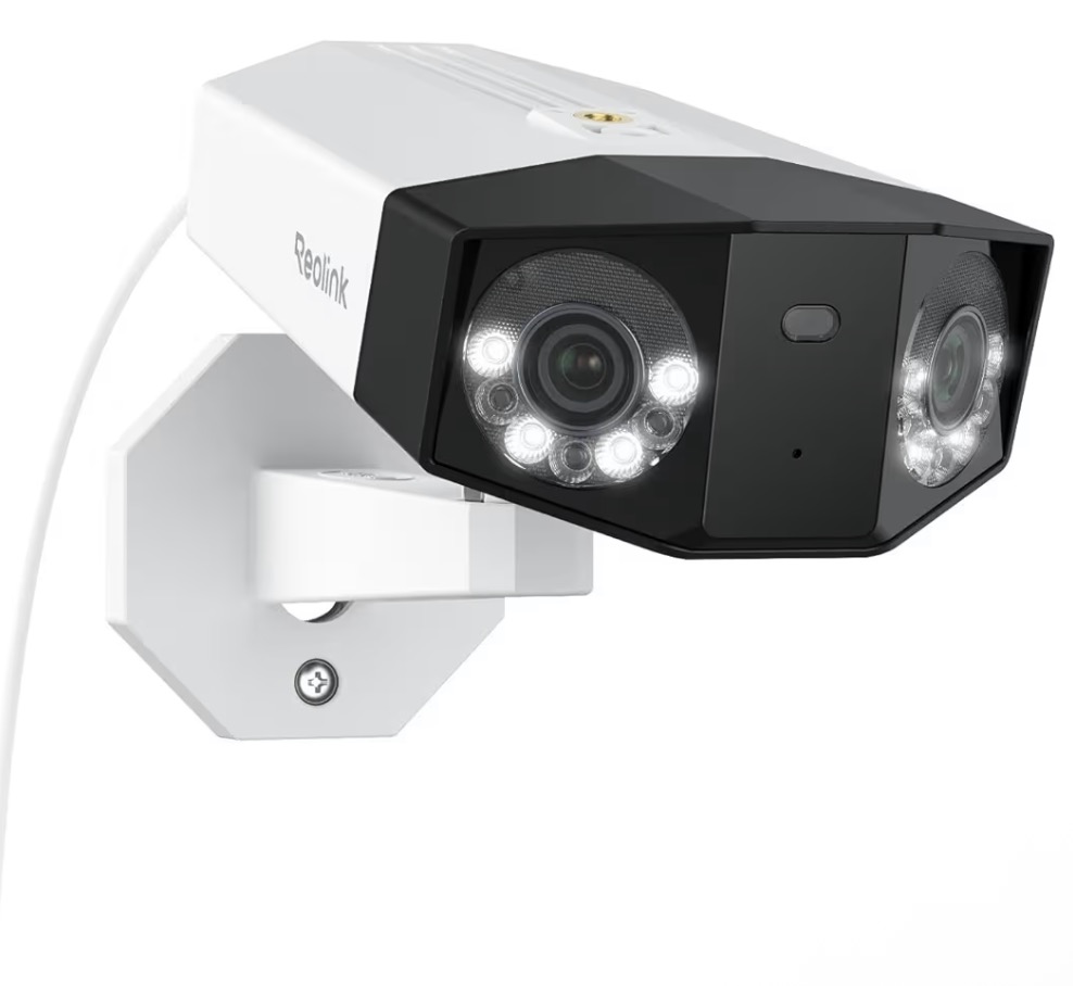 REOLINK Duo 3 PoE 16MP UHD Dual-Lens PoE Security Camera with 180Β° Panoramic View, Motion Track, F1.6 Color Night Vision, Person/Vehicle/Animal Detection, 2 Way Talk, Supports 24/7 Recording